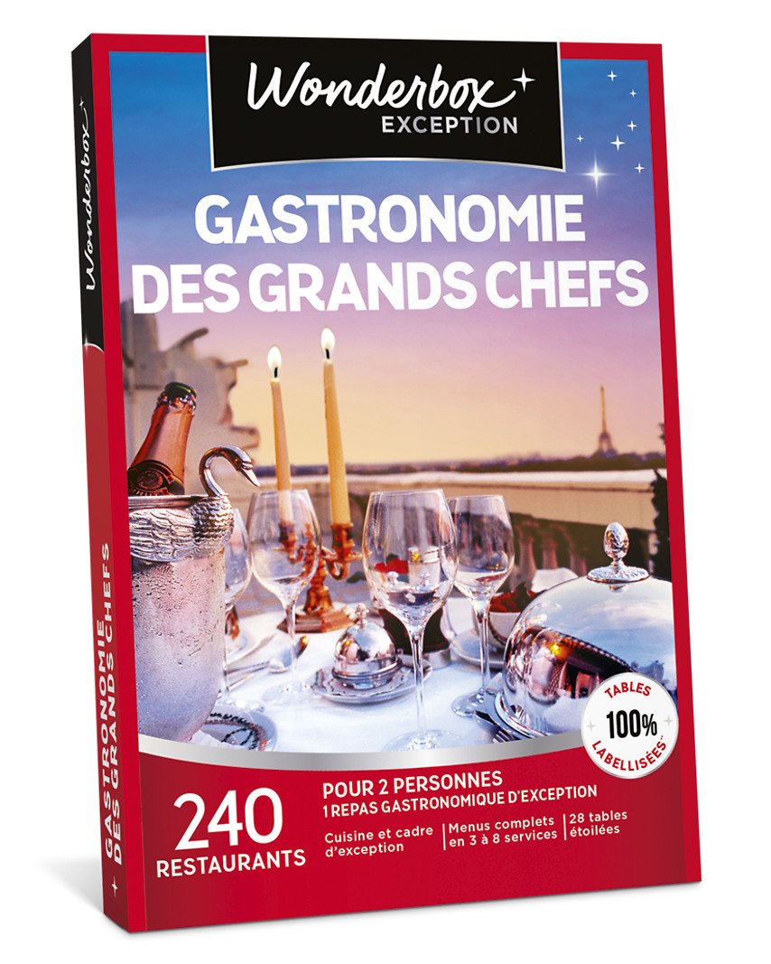 E-coffret WONDERBOX GASTRONOMIE DES GRANDS CHEFS
