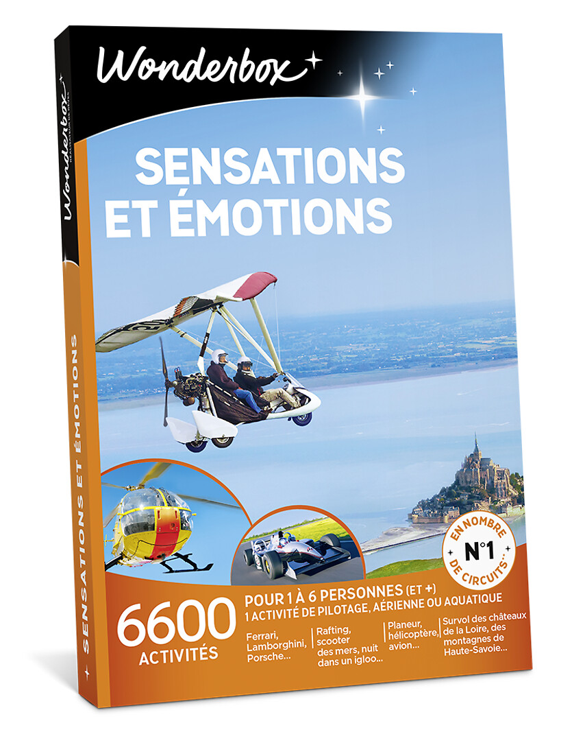 E-coffret WONDERBOX Sensations et émotions