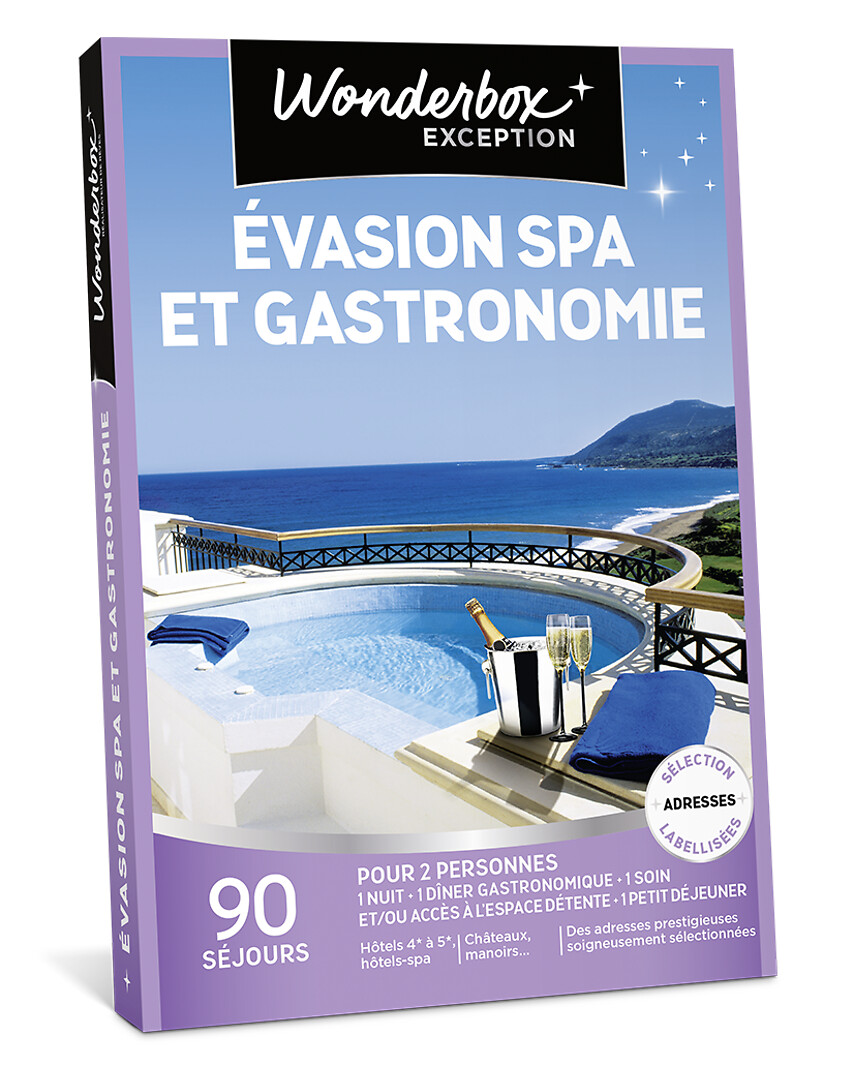 E-coffret Wonderbox Évasion spa et gastronomie