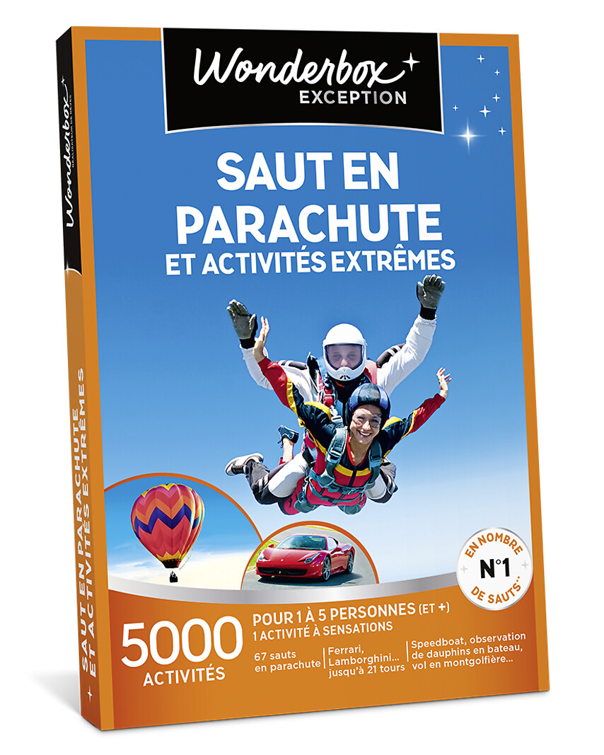 E-coffret Wonderbox  SAUT EN PARACHUTE ET ACTIVITÉS EXTRÊMES